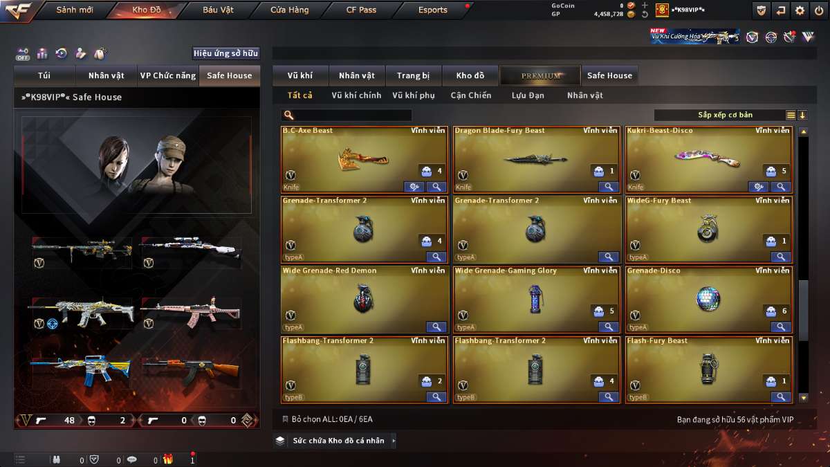 shop acc cf uy tin gia re